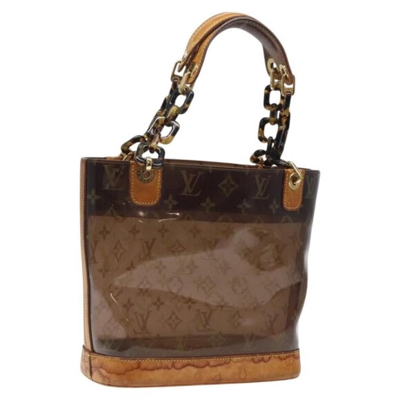 LOUIS VUITTON Monogram Vinyl Cava Amble PM Tote Bag Brown M92502 LV Auth bs25358 - Picture 1 of 14
